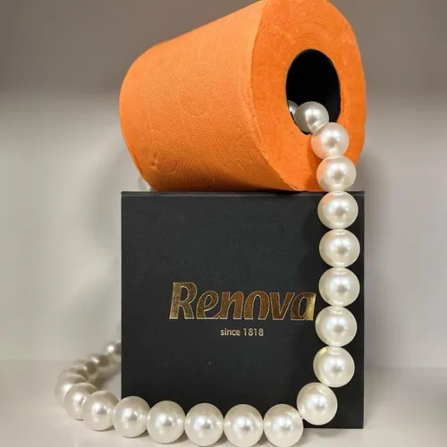 Vista 6 de Renova Papel higiénico coloreado perfumado de lujo 6 rollos de papel de baño de 3
