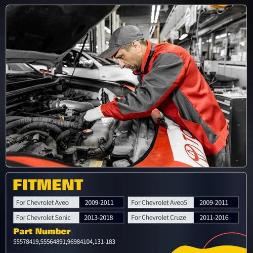 Vista 6 de OCPTY Carcasa de termostato apta para Chevy Aveo 2009-2011, para Chevy Cruze 2011-2016, para Chevy Sonic 2013-2018, el conjunto de carcasa