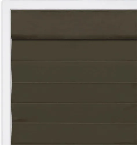 Vista 5 de DEZ FURNISHINGS Persiana romana opaca inalámbrica, 20 pulgadas de ancho x 72 pulgadas de alto, color chocolate
