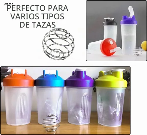 Vista 4 de Coctelera de gran tamaño de 2.1 pulgadas, 4 bolas para vasos de cóctel y batidos de proteínas, batido y aderezo de ensalada, bola agitadora de acero