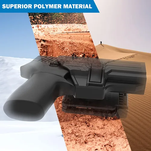 Vista 7 de OWB Funda para Sig P320 Compact 0.354 in/.40 - 360 Cinturón Molle ajustable para Sig Sauer P320 X Carry / M18 / X Compact / P320 RX - Cintura