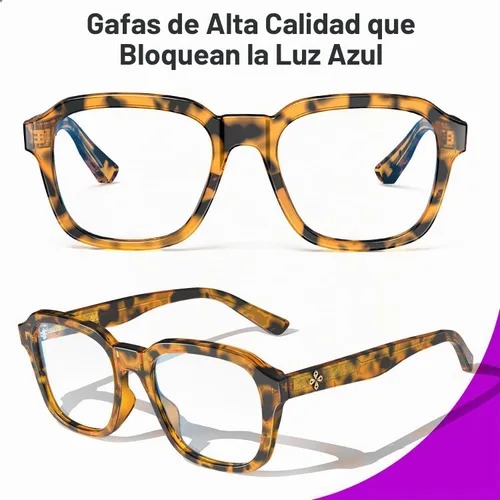 Vista 4 de VISOONE BENNETT - Gafas cuadradas de gran tamaño para computadora para mujeres y hombres