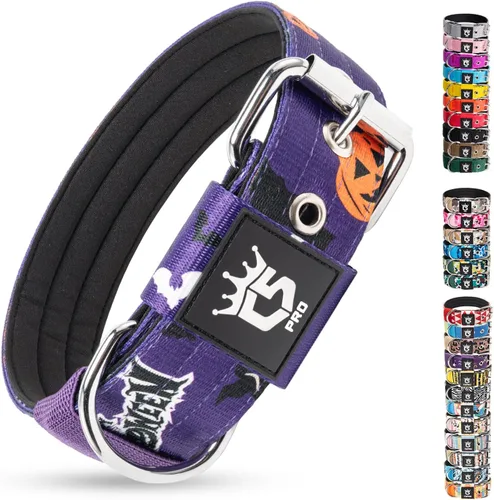 Vista 21 de TSPRO Collar Táctico para Perro de 1.25 Pulgadas de Ancho Collares Gruesos para Perro con Hebilla de Metal de Servicio Pesado, Duradero, Fuerte