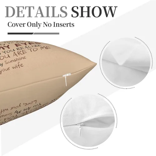 Vista 6 de Fundas de almohada de regalo para marido de parte de la esposa, fundas de almohada de Carl y Ellie, fundas de almohada de amor, para aniversario