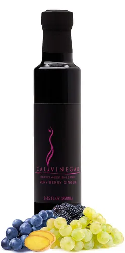 Vista 5 de Calivirgin Vinagre balsámico tradicional con sabor a naranja sanguina, grueso, aterciopelado, auténtico vinagre balsámico italiano, vinagre gourmet