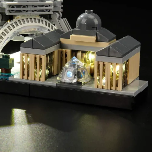 Vista 4 de LIGHTAILING Juego de luces para modelo de bloques de construcción (Arquitectura Paris) - Kit de luz LED compatible con Lego 21044