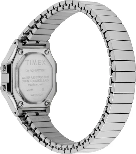 Vista 4 de Timex Women's Digital Quartz Watch with Stainless Steel Strap