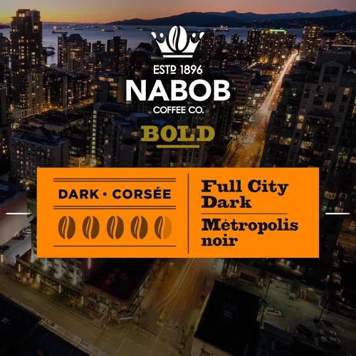 Vista 7 de NABOB Full City - Café molido oscuro, 32.27 onzas, paquete de 6 unidades {Importado de Canadá}