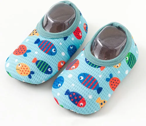 Vista 2 de Baby Girls Boys House Slippers Newborn Socks Toddler Crib Shoes Winter Warm Household Shoes Infant Anti-Slip First Walkers