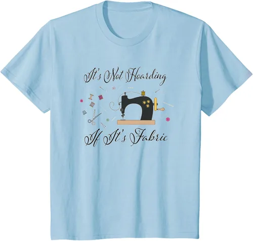Vista 12 de It's Not Hoarding If Its - Camiseta de costura para acolchado, Blanco, S
