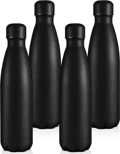 Vista 25 de Volhoply Botellas de agua aisladas de 25 onzas, paquete de 1/2/4, termo de acero inoxidable de doble pared que mantiene el frío y el calor, botella