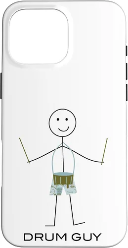 Vista 19 de Funny Men's Snare Drum Guy Boy Drummer Case for iPhone 16