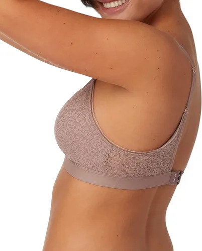 Vista 2 de Maidenform Pure Comfort - Bralette de encaje elástico, brasier triangular inalámbrico con copas extraíbles, brasier cómodo