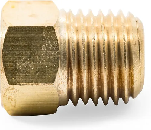 Vista 4 de Camco 59954 1/4" NPT macho x 1/4" hembra con válvula de retención para dispositivo de propano con destello invertido