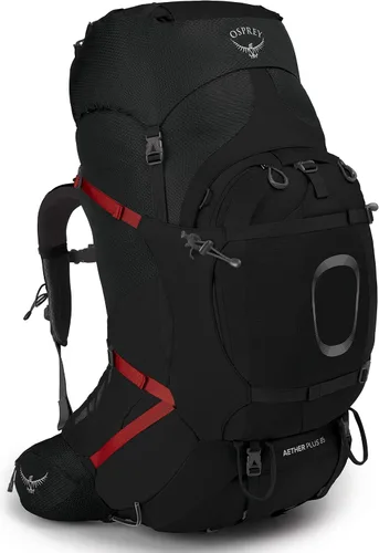 Vista 9 de Osprey Aether Plus 85L Mochila de mochilero para hombre, Axo Green, S/M