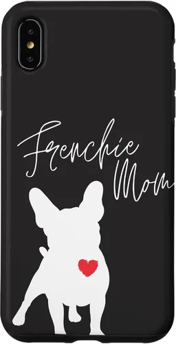 Vista 11 de Frenchie Mom French Bulldog Black Case for iPhone 17