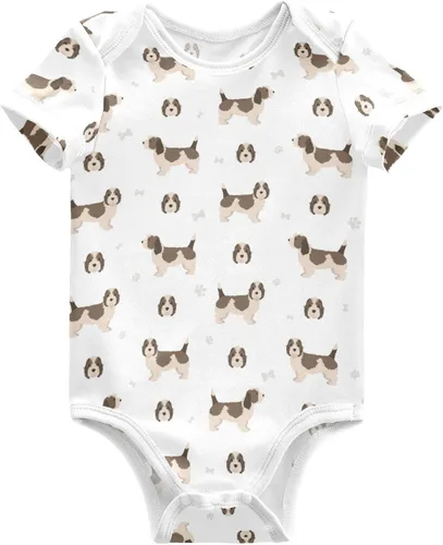 Vista 21 de vvfelixl Trajes de bebé lindos conjuntos de cachorros de manga corta de algodón ropa de bebé para niños niñas 0-24 meses