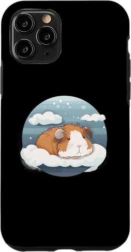 Vista 10 de iPhone 15 Cute sleeping Guinea pig for a Guinea pig lover breeder Case