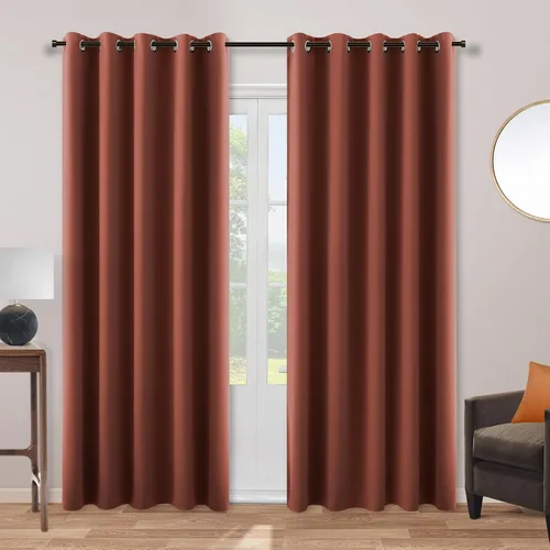 Vista 188 de KOUFALL Cortinas de Baño Aqua para Ventana, Juego de 2 Paneles Decoración Costera Cortinas Cortas Opacas para Ventana Pequeña de Cocina Puerta