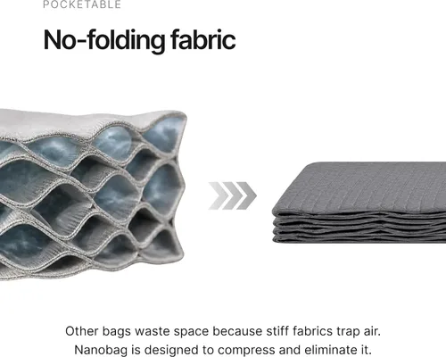 Vista 5 de Nanobag XL - Ultralight 25L Heavy Duty Foldable, Reusable Grocery & Travel Tote Bag