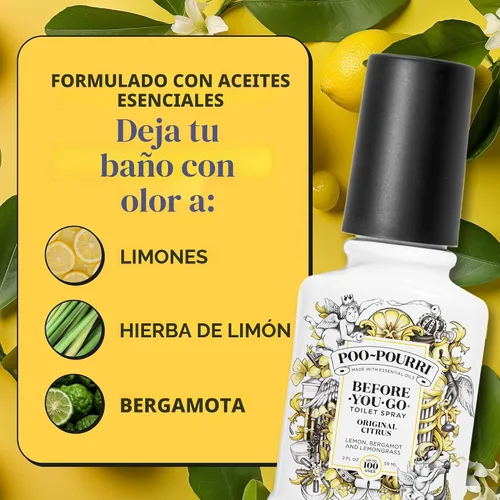 Vista 7 de Poo-Pourri Before-You-Go - Aerosol para inodoro, cítricos originales, 2