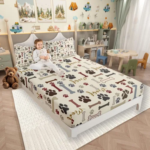 Vista 24 de Lindo Axolotl - Sábana bajera ajustable para niños, tamaño individual, juego de ropa de cama de animales marinos de dibujos animados, decoración