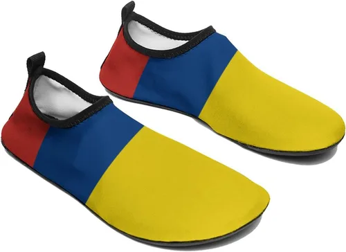 Vista 5 de Zapatos de agua con bandera colombiana, zapatos de playa para hombres y mujeres, tenis de natación y surf
