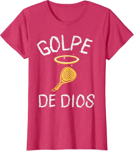 Vista 12 de Golpe De Dios Padel Player Sport in Spanish En Espanol Men's T-Shirt