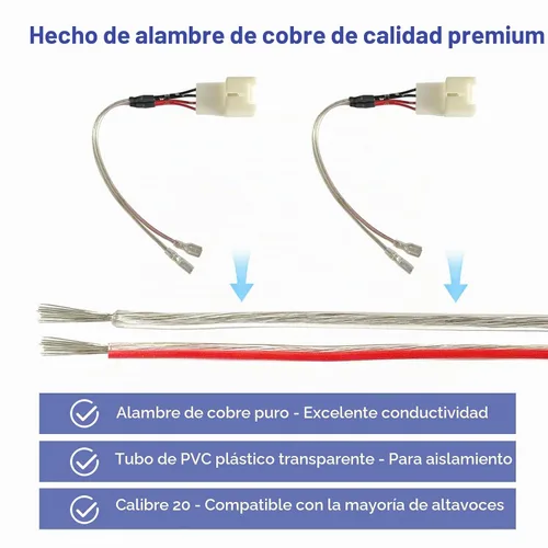 Vista 4 de Reemplazo del arnés de cableado del altavoz de la puerta del automóvil para Ford F150 Escape Focus Mustang Mazda 2 3 6 CX5 Lincoln 2011-2021