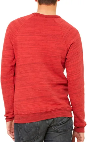 Vista 5 de Bella Canvas Sudadera de forro polar de esponja con cuello redondo (3901), Gris oscuro (Dark Grey Marble Fleck), M