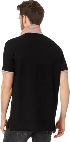 Vista 2 de Psycho Bunny Norris Pique Polo Negro LG (US Hombre 6), Negro