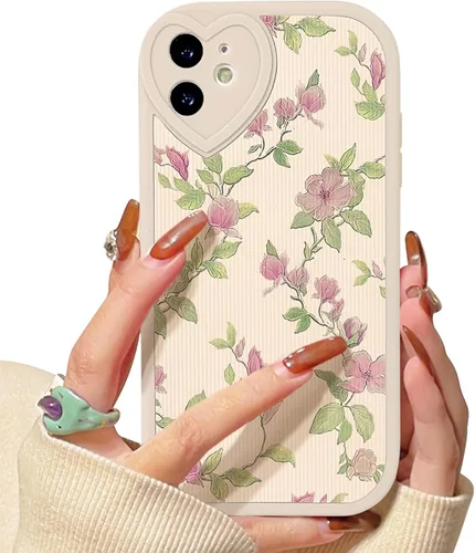 Vista 23 de Lovmooful Funda para iPhone 11 con diseño de oso lindo floral con lentes de Flor de Oso2