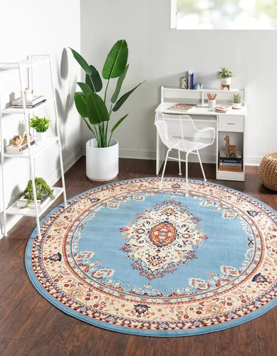Vista 17 de Unique Loom - Alfombra de área estilo persa tradicional de la colección Reza, de 2 pies 2 pulgadas x 3 pies, colores negro y beige