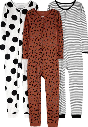 Vista 61 de Simple Joys by Carter's Pijama de algodón sin pies de ajuste cómodo para niños (3 unidades)