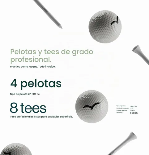 Vista 7 de BirdiePro® - Red de práctica de golf American Pro, red de golf resistente de 10 x 7 pies con objetivo EchoShield™ y red FlexWeave™, patio trasero