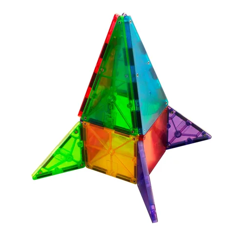 Vista 10 de MAGNA-TILES Juego clásico de construcción magnética de 32 piezas, la marca original de construcción magnética