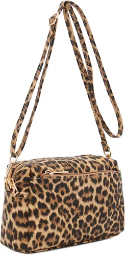 Vista 8 de FashionPuzzle Triple Zip Small Crossbody Bag