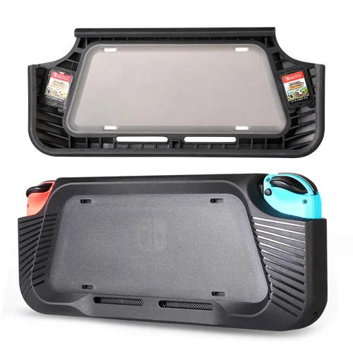 Vista 3 de Melelife Accessories Kit Bundle for Nintendo Switch - Include Screen Protector, Carrying Case, Steering Wheel, Joycon Grip, Protective Case
