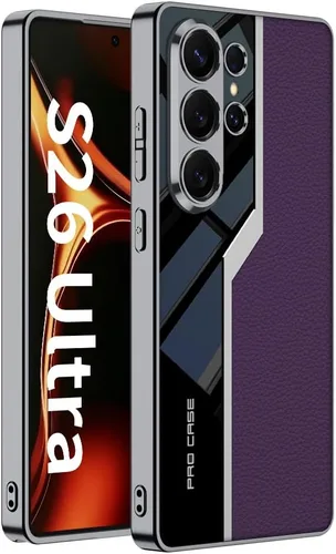 Vista 20 de Lunivop Para Samsung Galaxy S24 Ultra Funda TPU Marco y Volver PU Cubierta de cuero Funda de silicona delgada para S 24 Ultra 6.8 '' 5G 2024 a
