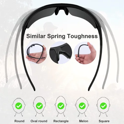 Vista 4 de Gafas de seguridad tintadas para hombres y mujeres, gafas de seguridad resistentes a los impactos, protección ocular ANSI Z87.1+ UV400, antiarañazos