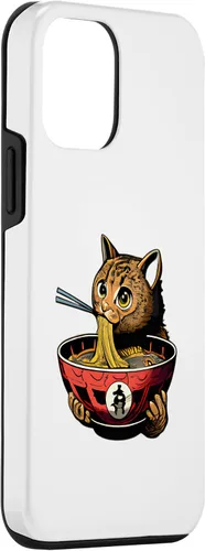 Vista 3 de Funda para iPhone 12 mini Ramen Cat Kawaii Anime japonés Kawaii Neko