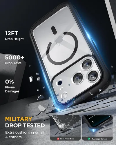 Vista 119 de Miracase Serie de vidrio para iPhone 11 de 6.1 pulgadas, funda protectora de cuerpo completo resistente mejorada con protector de pantalla de vidrio