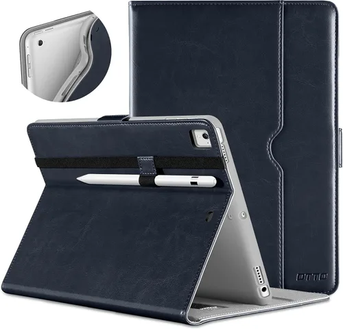Vista 23 de DTTO para iPad de 9.7 pulgadas 5ª/6ª generación 2018/2017, funda con soporte para Apple Pencil, funda de cuero premium tipo folio con soporte