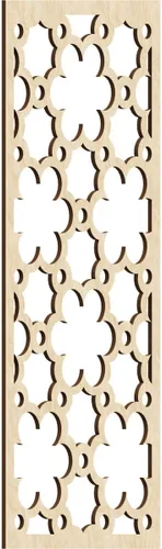 Vista 120 de 9 3/8"W x 24 3/8"H x 1/4"T Southgate Decorativos Paneles De Pared De Madera Calado, Abedul