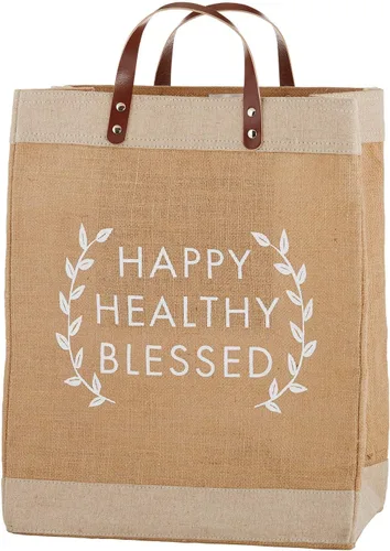 Vista 7 de Creative Brands Faithworks - Bolsa de mano inspiradora para el mercado de yute