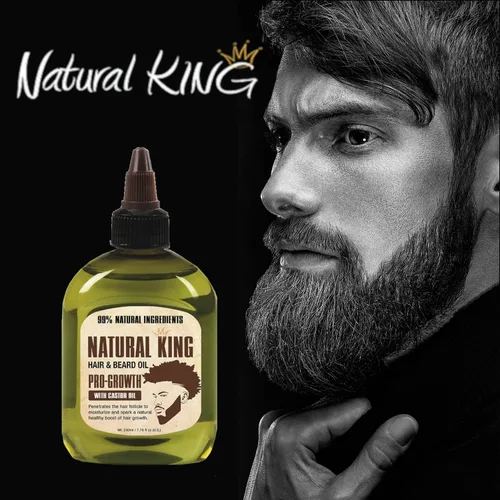 Vista 6 de SFC Natural King Pro-growth Aceite de ricino para cabello y barba 7.1 oz