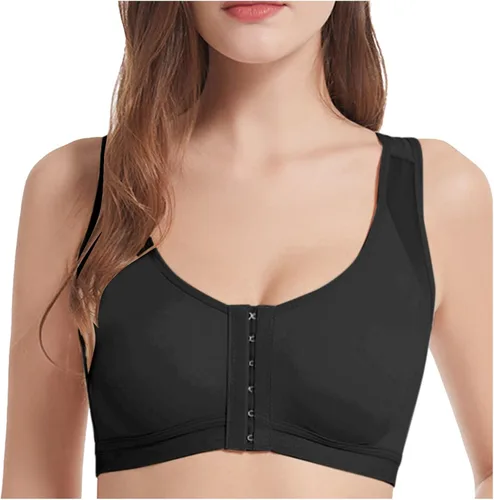 Vista 3 de XINSHIDE 1 2 3 piezas sujetador deportivo con cierre frontal para mujer con malla cómodo sin varillas brasier acolchado pushup ropa