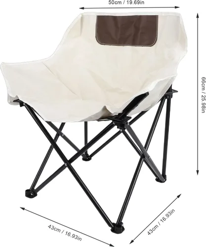 Vista 2 de MAVIS LAVEN Folding Camp Chair, Portable Compact Lightweight for Outdoor Camping Picnic Park, with Stable Structure and Water Proof Oxford Cloth