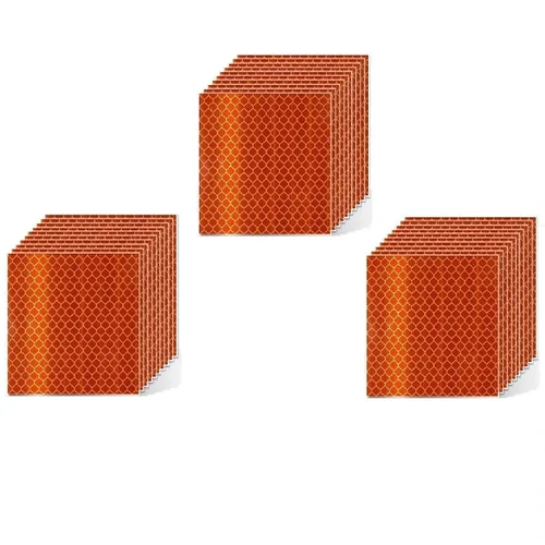 Vista 34 de Pegatinas reflectantes 1 pulgada de diámetro Redondas Reflectoras, Cinta adhesiva impermeable al aire libre de alta visibilidad (80 piezas)