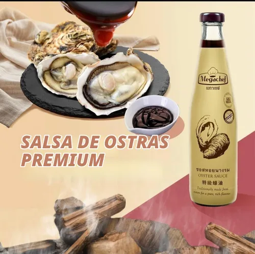 Vista 3 de Megachef Salsa de ostras premium 21.2oz. (20.3 fl oz)